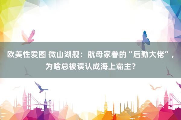 欧美性爱图 微山湖舰：航母家眷的“后勤大佬”，为啥总被误认成海上霸主？