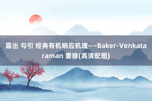 露出 勾引 经典有机响应机理——Baker-Venkataraman 重排(高清配图)