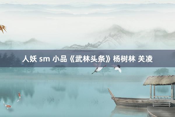 人妖 sm 小品《武林头条》杨树林 关凌